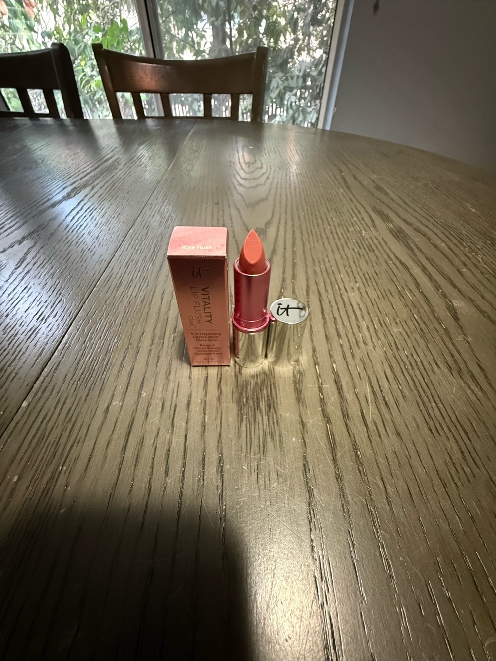 IT Cosmetics 4 In 1 Lipstick Balm Gloss Stain Rose Flush